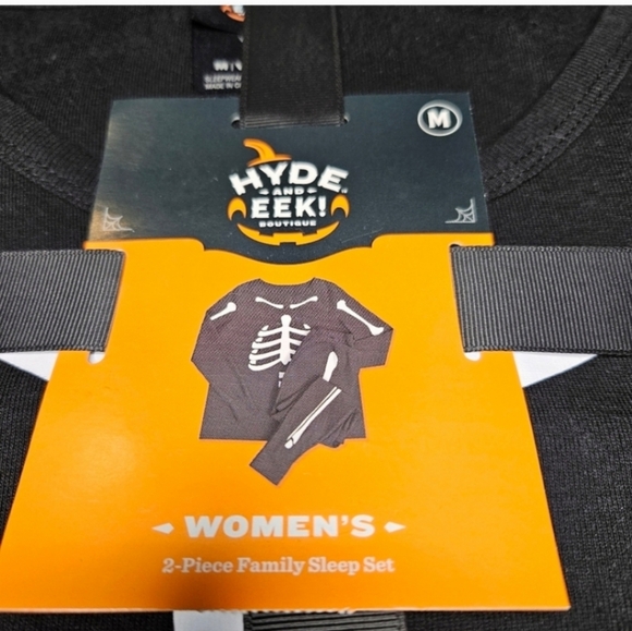 Hyde and EEK 2 piece spooky halloween skeleton pajamas - Picture 3 of 5